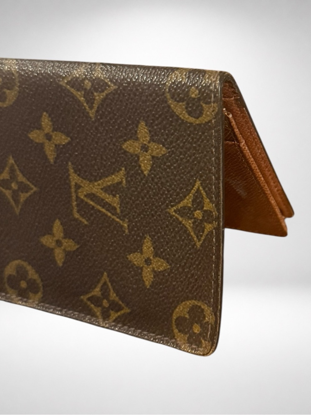 Louis Vuitton Monogram Long Bifold Wallet Passport Holder Organizer Brown Canvas - Picture 3 of 11